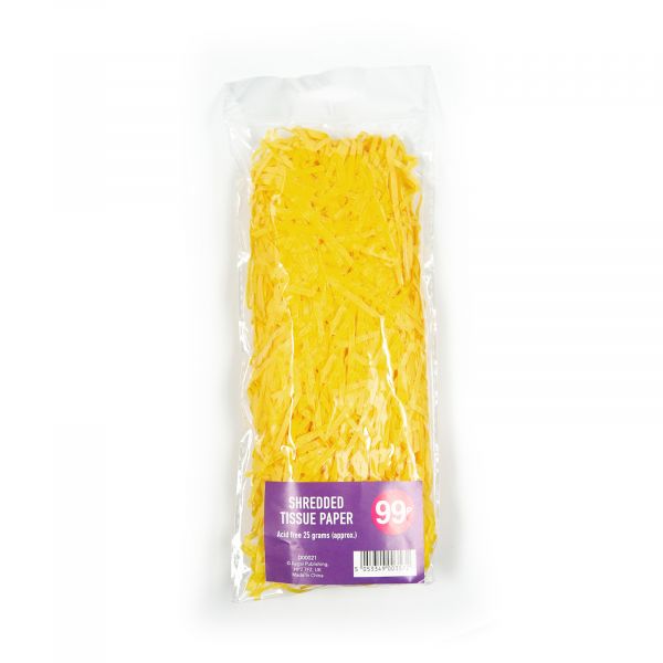 Shredded Tissue Paper Yellow