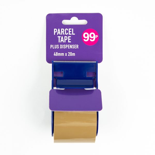 Mini Parcel Brown Tape with Dispenser