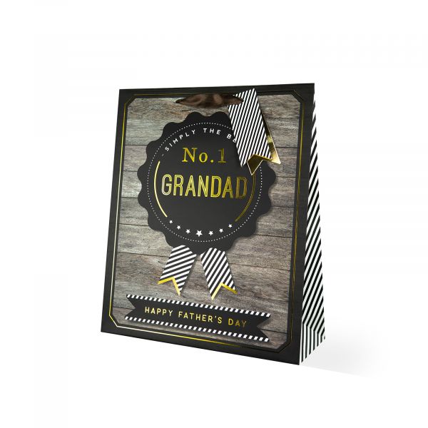 Father's Day No 1 Grandad Large Gift Bag