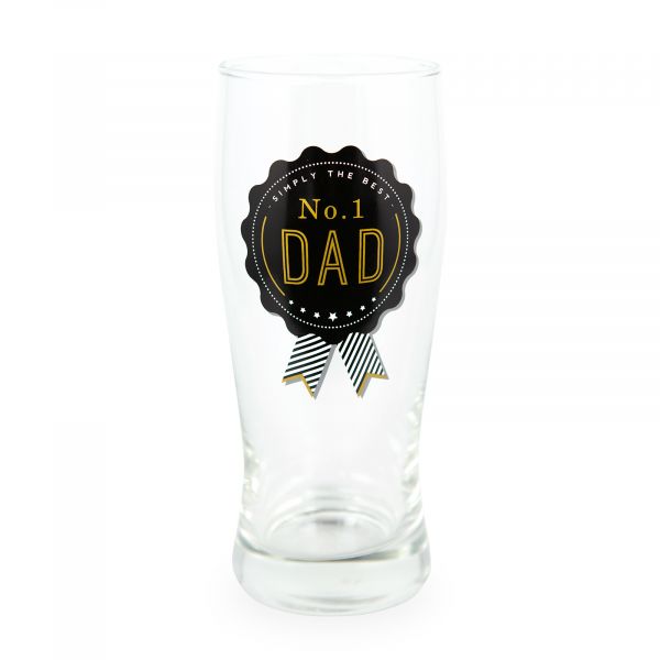 Father's Day Pint Glass, No 1 Dad