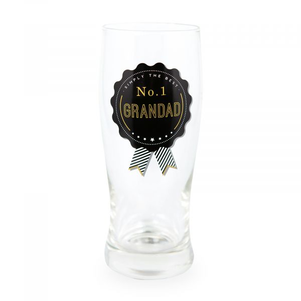 Father's Day Pint Glass, No 1 Grandad