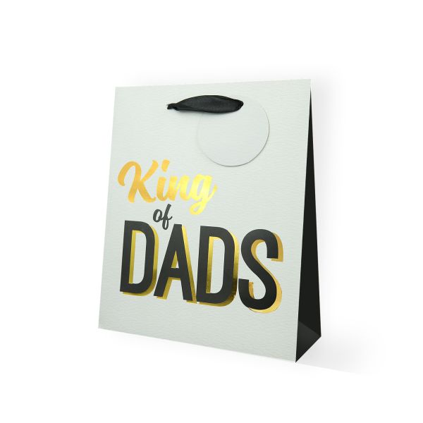 Father's Day, King of Dads Medium Gift Bag
