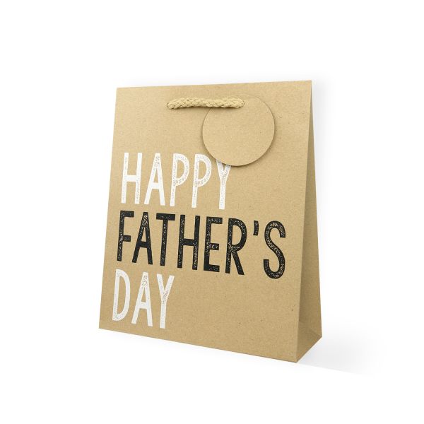 Happy Father's Day Kraft Medium Gift Bag