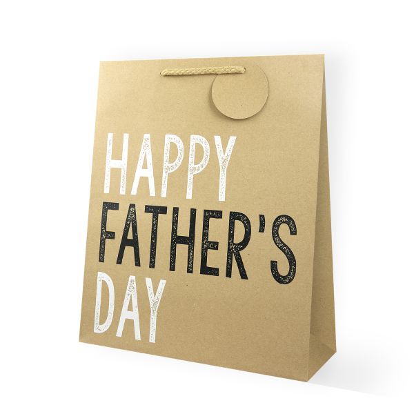 Happy Father's Day Kraft Large Bag