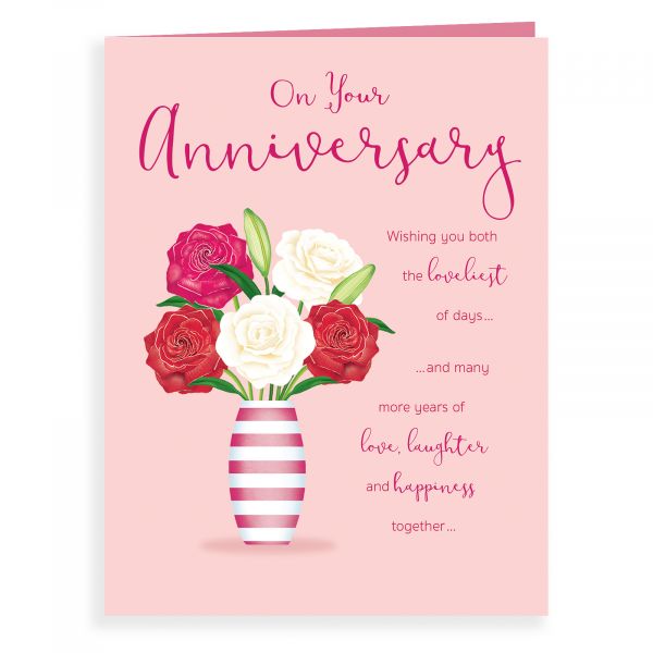 Anniversary Card Your, Vase