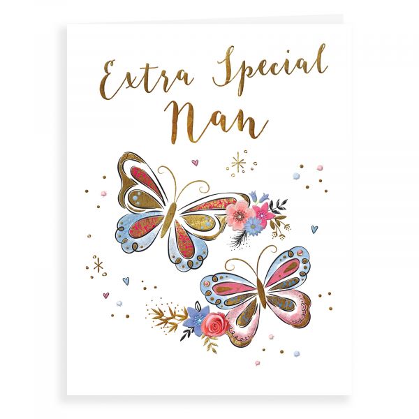 Birthday Card Nan, Butterflies