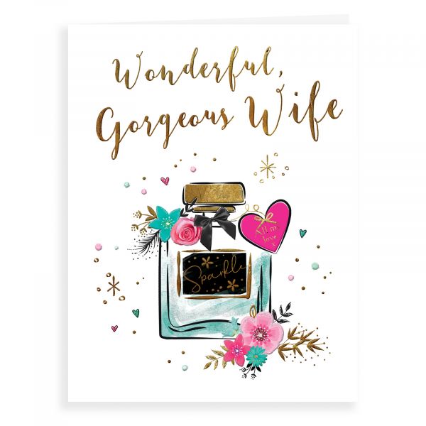 Birthday Card Wife, Perfume Bottle