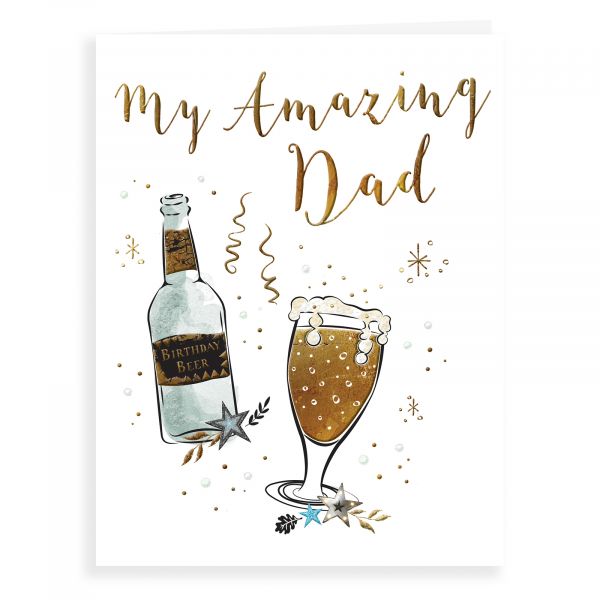 Birthday Card Dad, Beer Glass