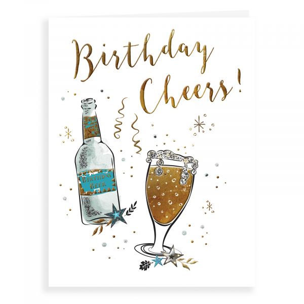 Birthday Card Open, Beer Glass