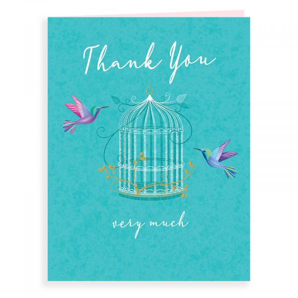 Thank You Card, Bird Cage