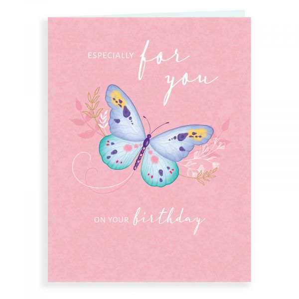 Birthday Card Open, Butterfly 2