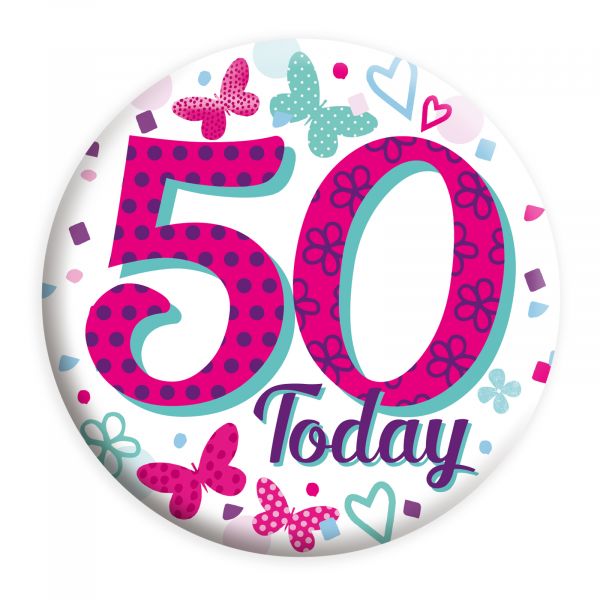 Age 50 Female Small Badge