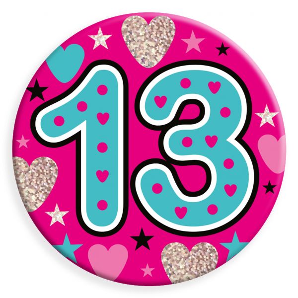 Age 13 Female Jumbo Badge