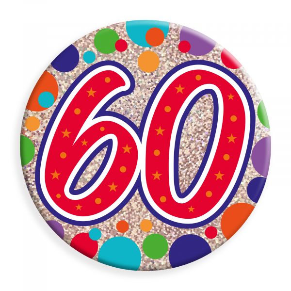 Age 60 Jumbo Badge