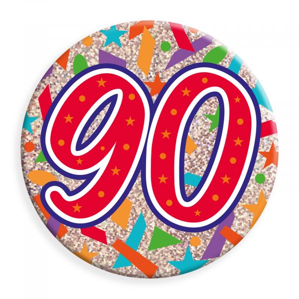 Age 90 Jumbo Badge