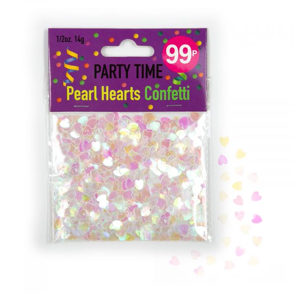 Confetti Pearl Hearts