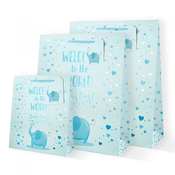 Baby Boy Elephant Gift Bags